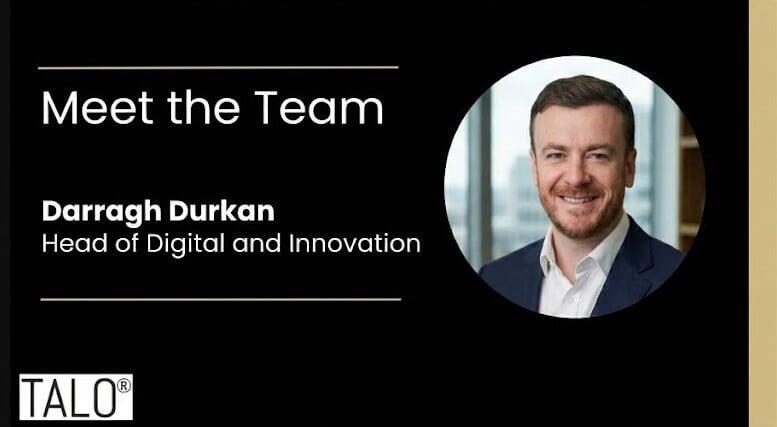 Darragh Durkan is TALO's Digital Transformation Head