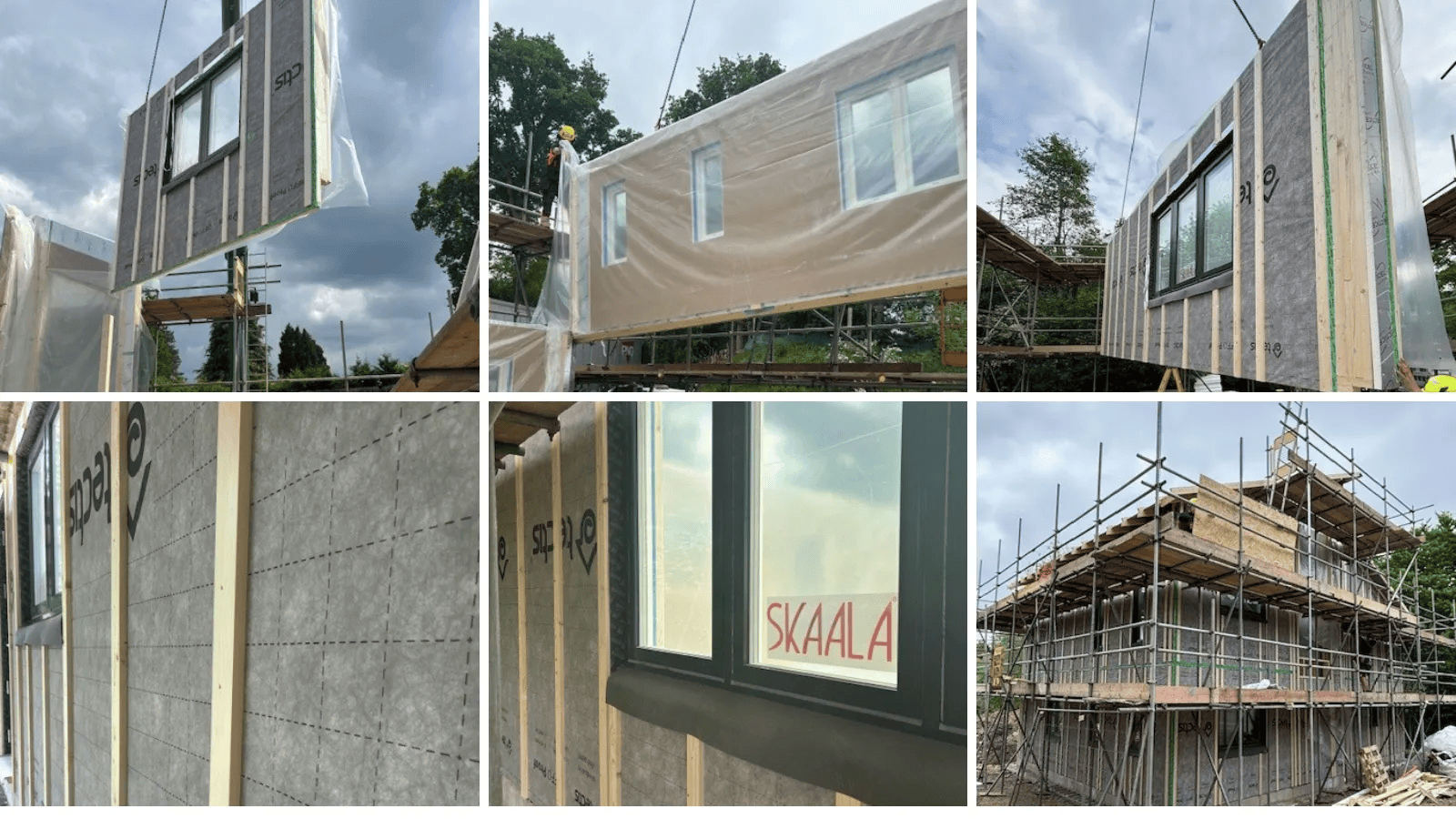 New Low-energy Family Home Watertight in Less than Four Days