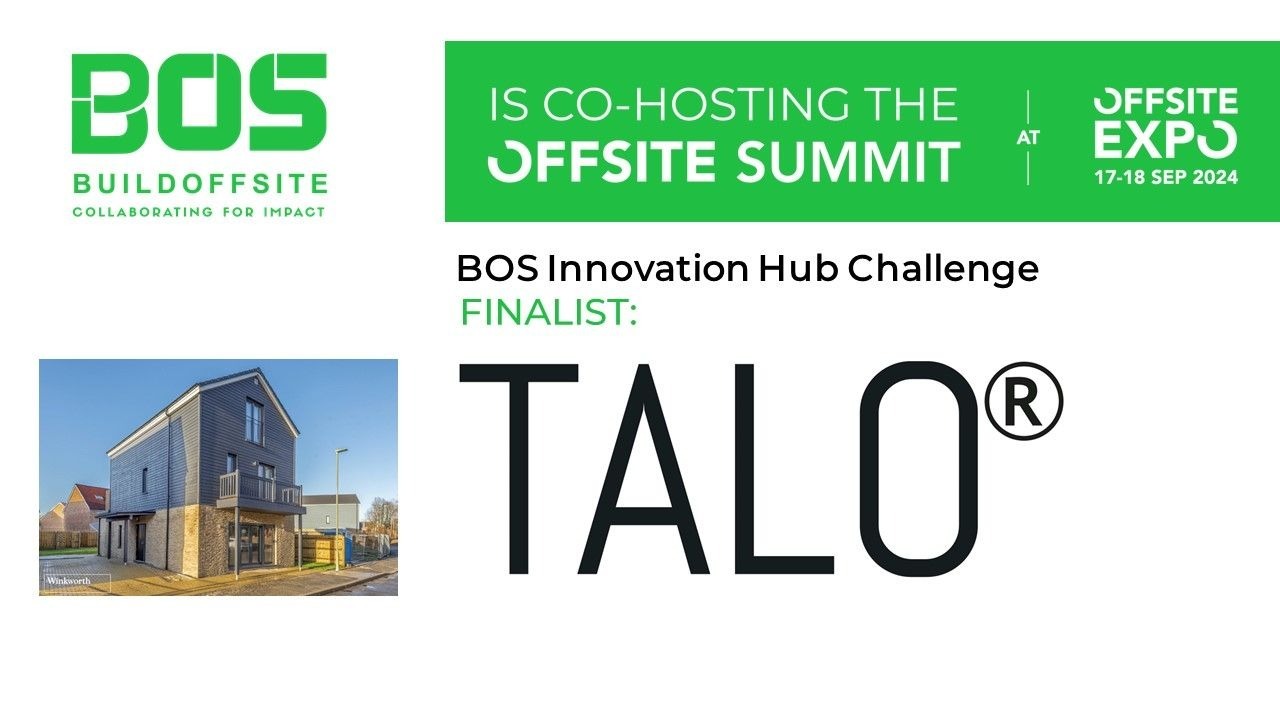 TALO Reaches Finals in the Buildoffsite Innovation Challenge