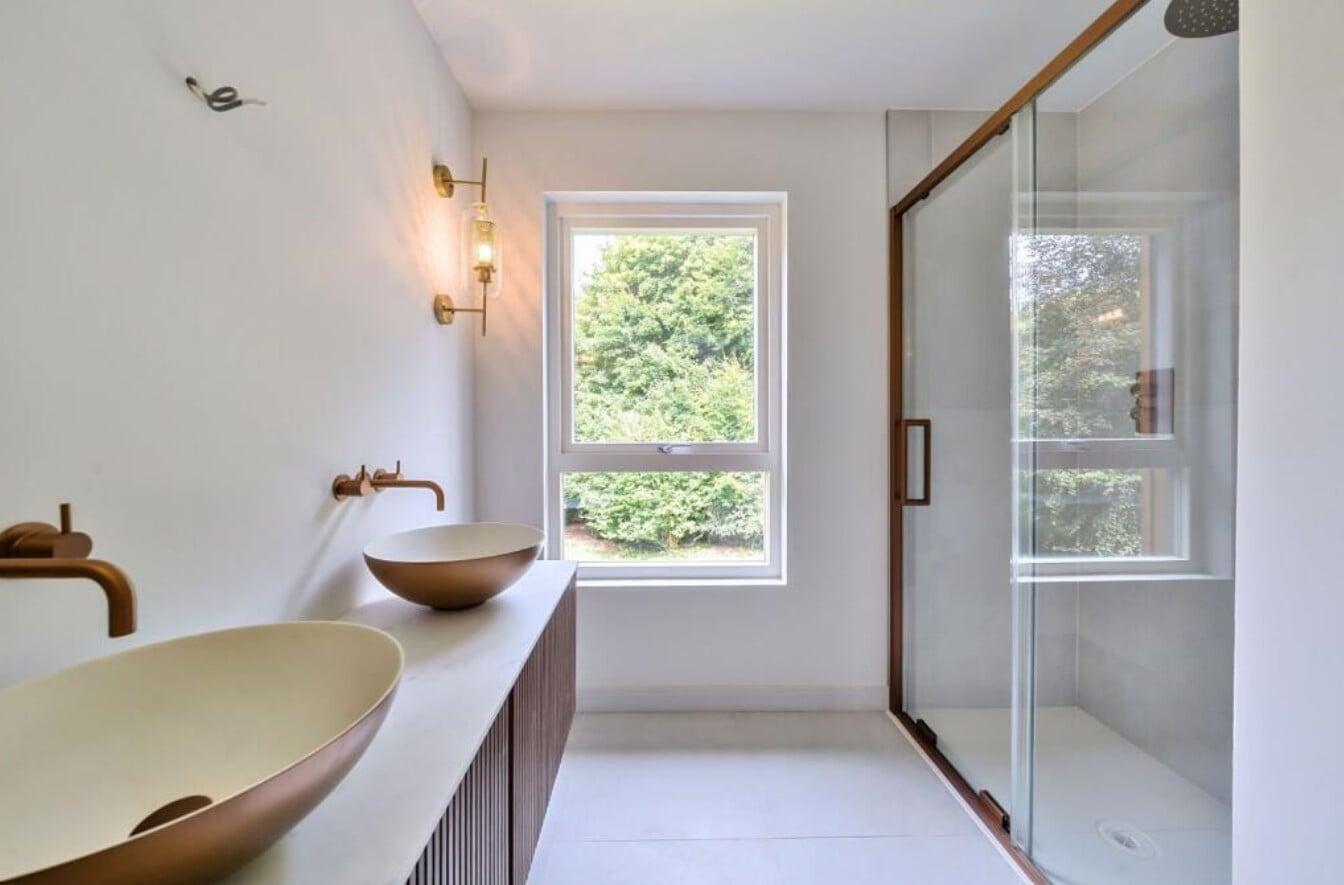 Thermally efficient timber doors and triple glazed windows 